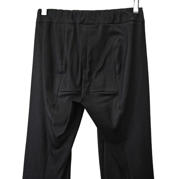 The Row Leather Leggings Medium Black Ankle Zip Straight Leg Pull On Pants - Picture 7 of 13